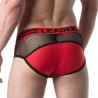 LEADER Slip en mesh LOADED Noir-Rouge